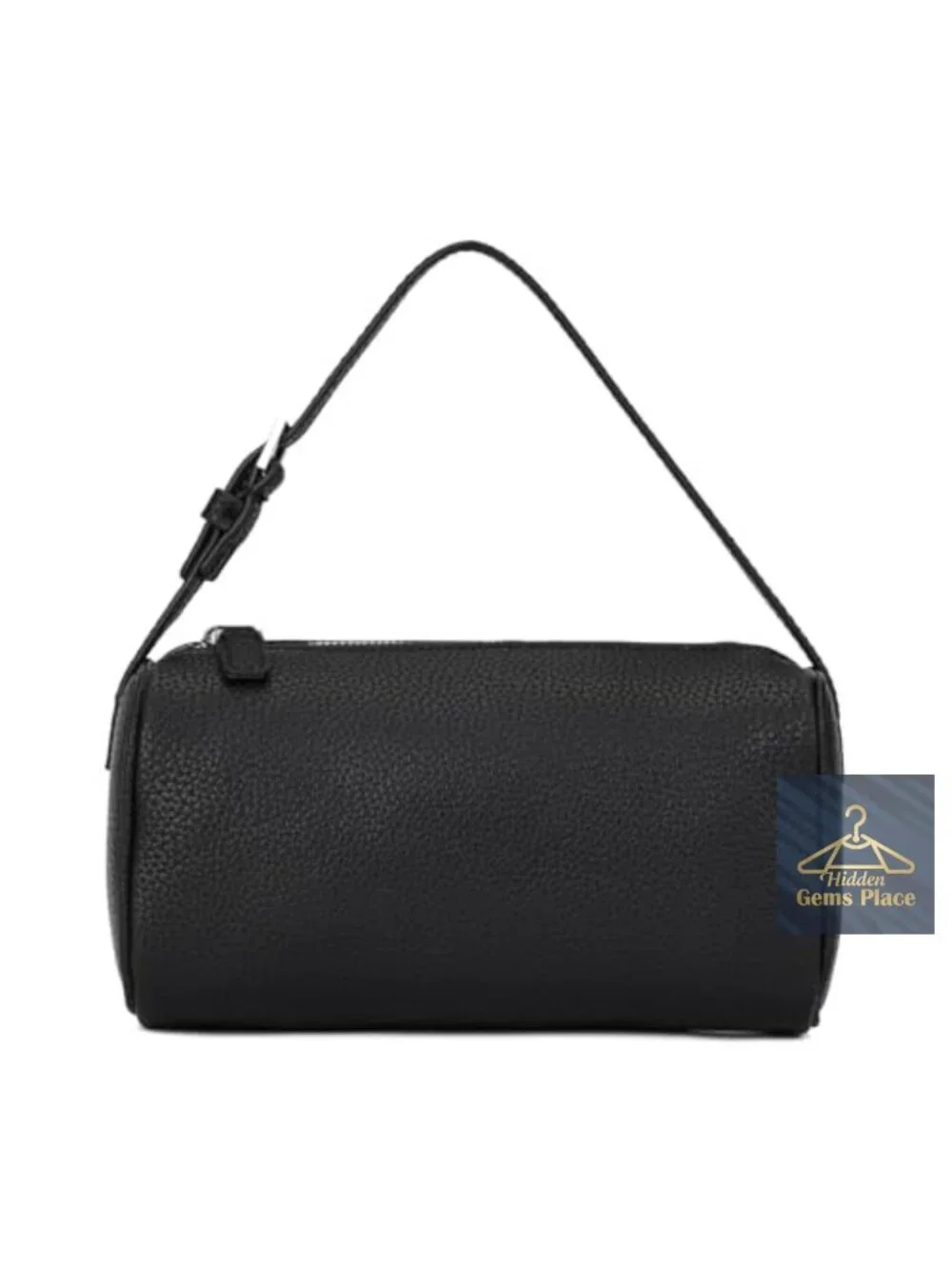 Small PU Leather Hobo Crossbody Bag Barrel Purse Casual Handbag